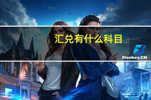 汇兑有什么科目