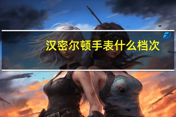 汉密尔顿手表什么档次
