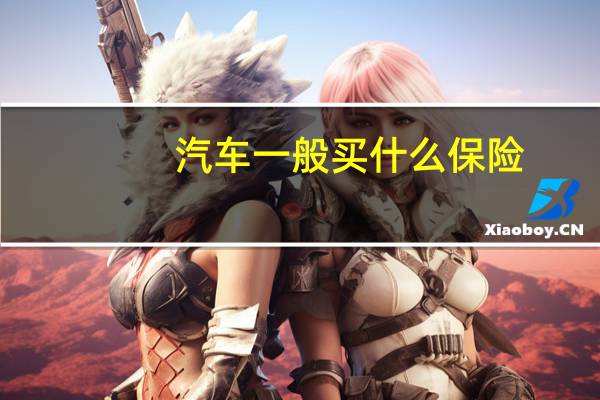 汽车一般买什么保险
