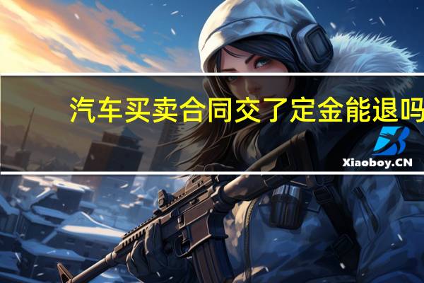 汽车买卖合同交了定金能退吗