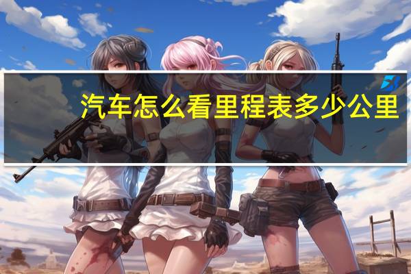 汽车怎么看里程表多少公里
