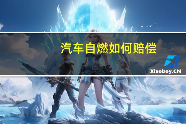 汽车自燃如何赔偿