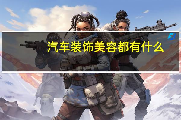 汽车装饰美容都有什么