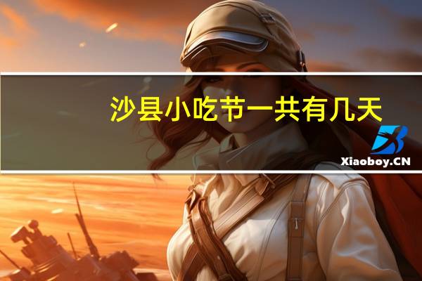 沙县小吃节一共有几天
