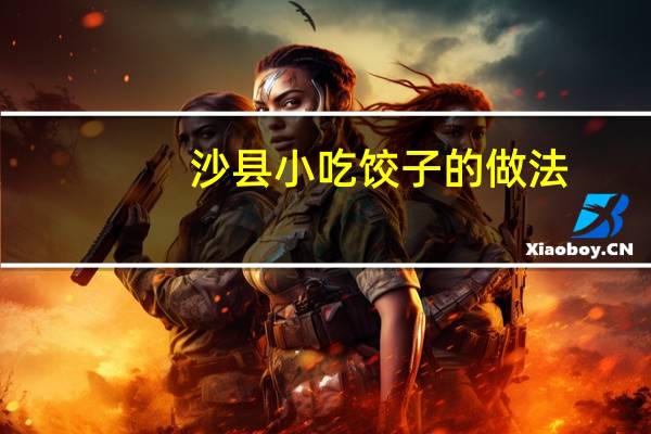 沙县小吃饺子的做法