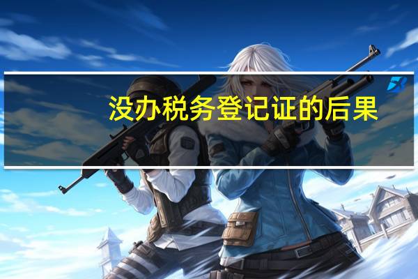 没办税务登记证的后果