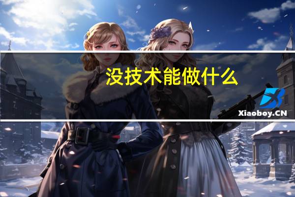 没技术能做什么