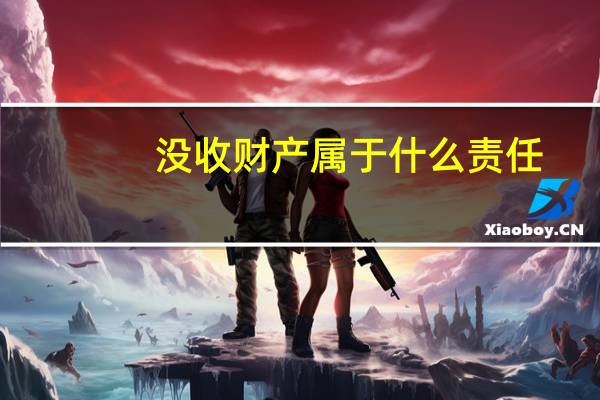 没收财产属于什么责任