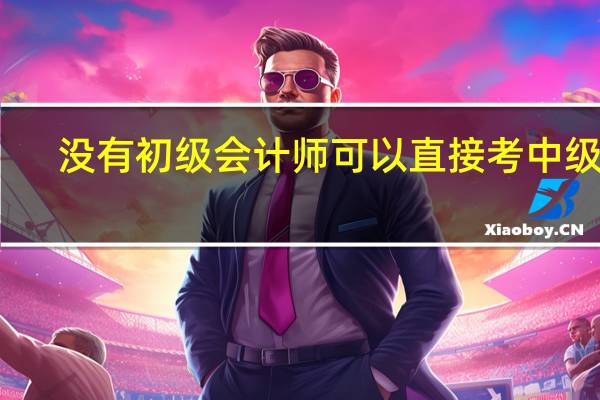 没有初级会计师可以直接考中级吗