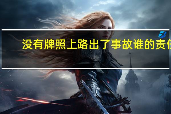 没有牌照上路出了事故谁的责任