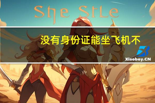 没有身份证能坐飞机不