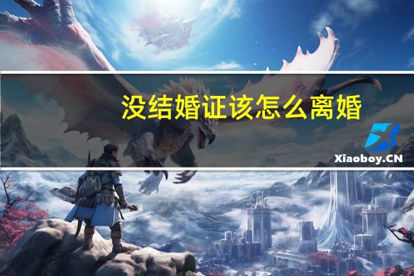 没结婚证该怎么离婚