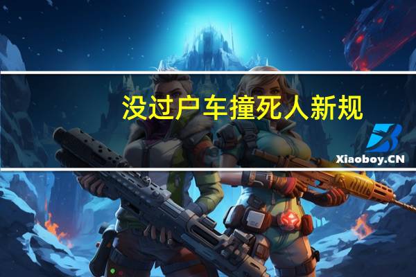 没过户车撞死人新规