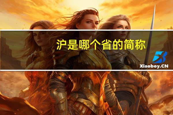 沪是哪个省的简称