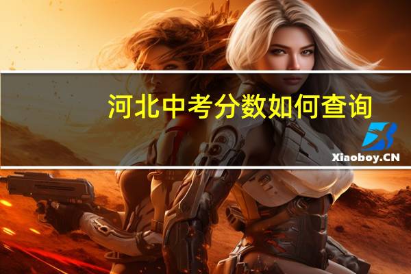 河北中考分数如何查询
