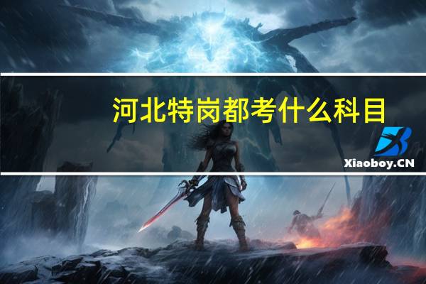 河北特岗都考什么科目