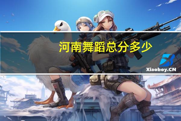 河南舞蹈总分多少