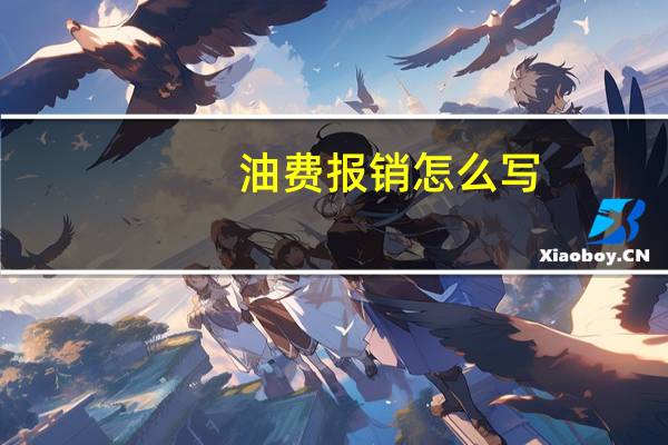 油费报销怎么写