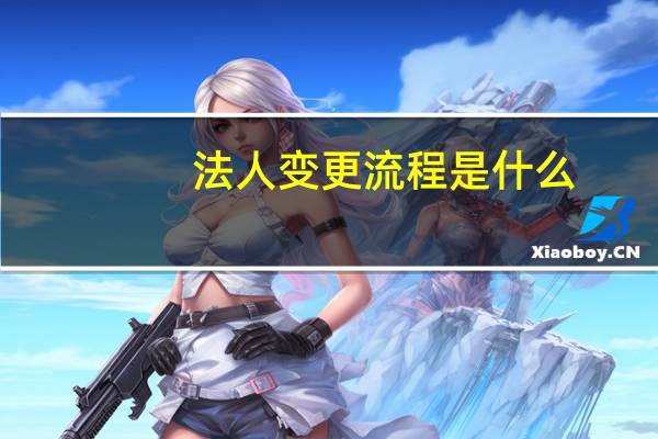 法人变更流程是什么