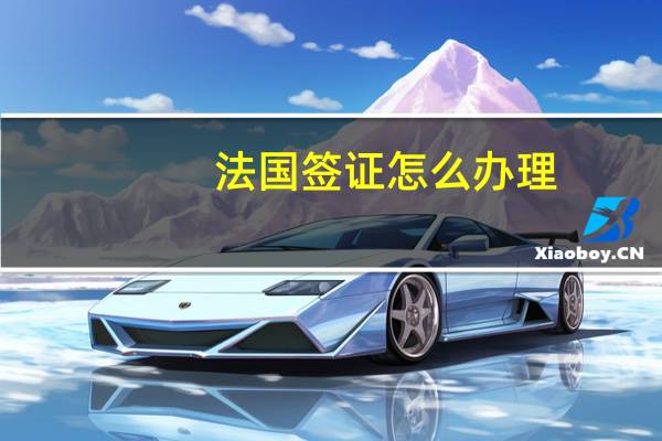 法国签证怎么办理