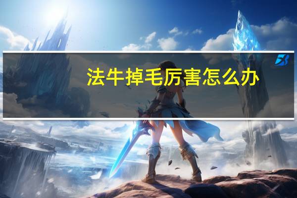 法牛掉毛厉害怎么办