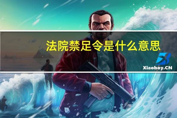 法院禁足令是什么意思