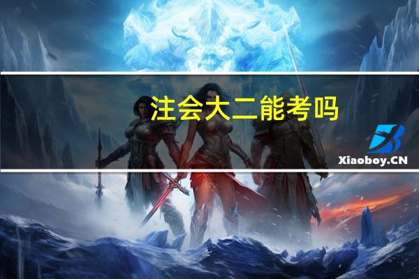注会大二能考吗