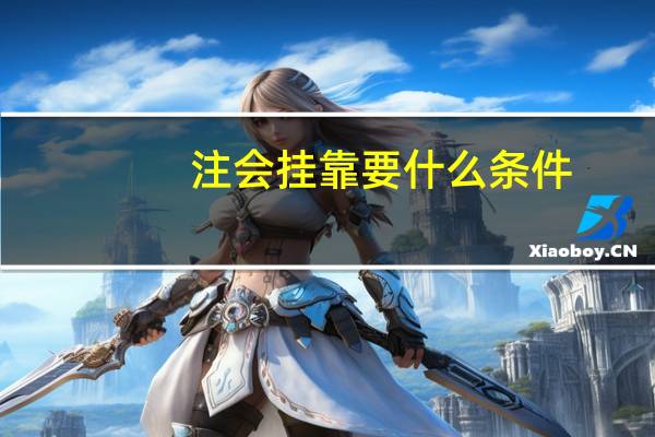 注会挂靠要什么条件