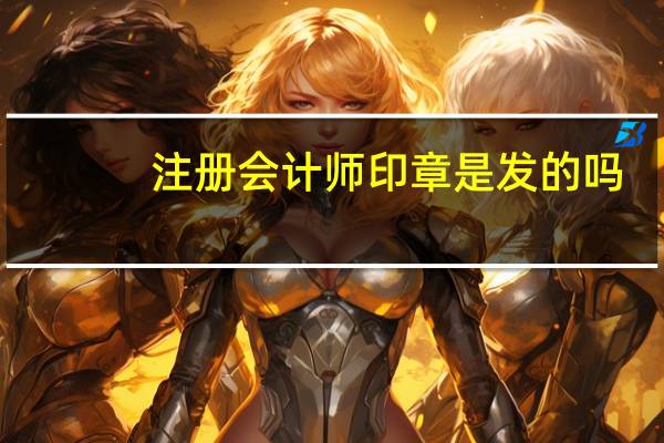 注册会计师印章是发的吗