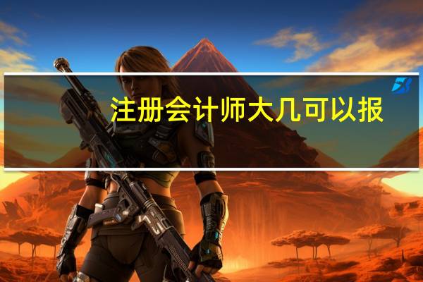 注册会计师大几可以报