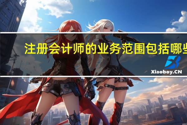 注册会计师的业务范围包括哪些