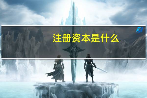 注册资本是什么
