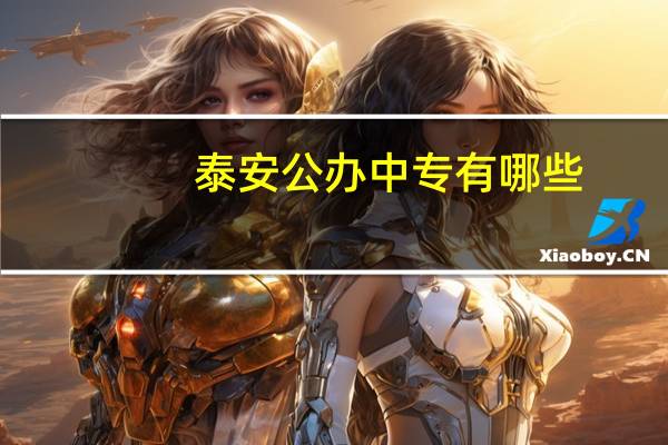 泰安公办中专有哪些