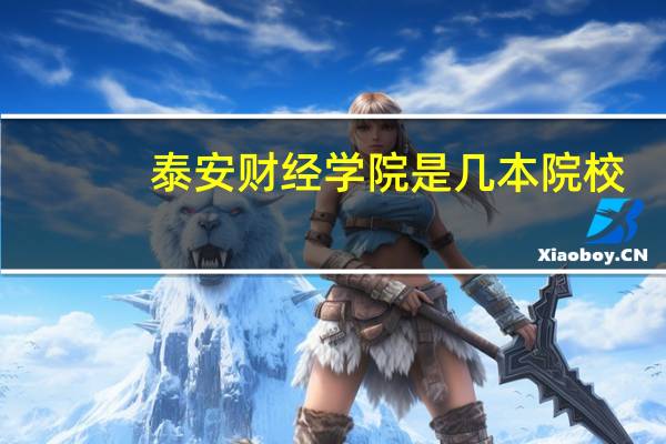 泰安财经学院是几本院校