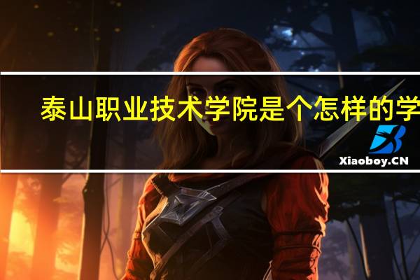 泰山职业技术学院是个怎样的学校