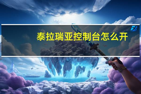 泰拉瑞亚控制台怎么开