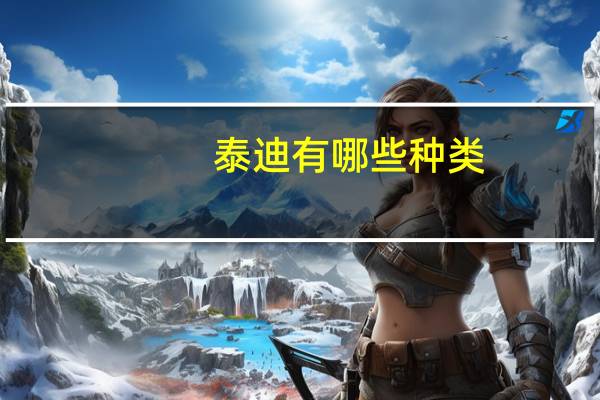 泰迪有哪些种类