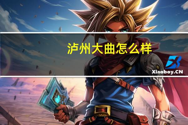 泸州大曲怎么样