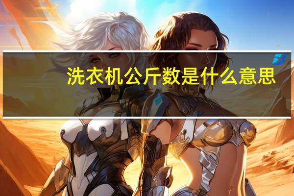 洗衣机公斤数是什么意思