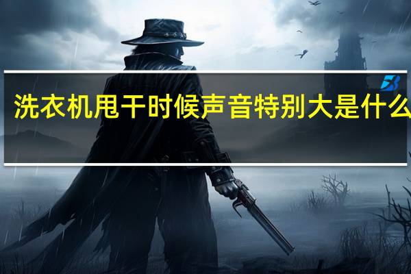 洗衣机甩干时候声音特别大是什么原因