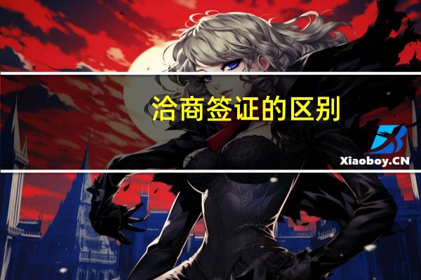 洽商签证的区别