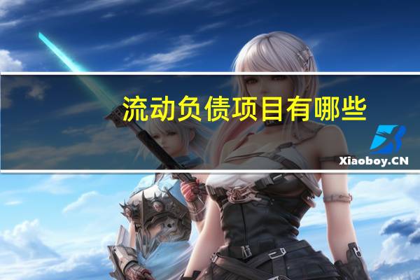 流动负债项目有哪些