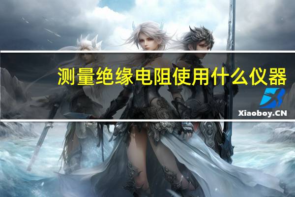 测量绝缘电阻使用什么仪器