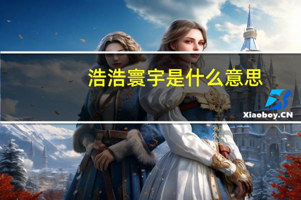 浩浩寰宇是什么意思