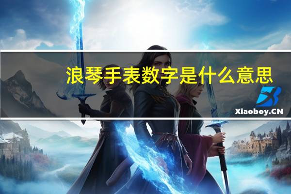 浪琴手表数字是什么意思