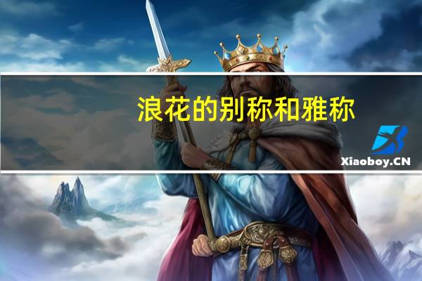 浪花的别称和雅称