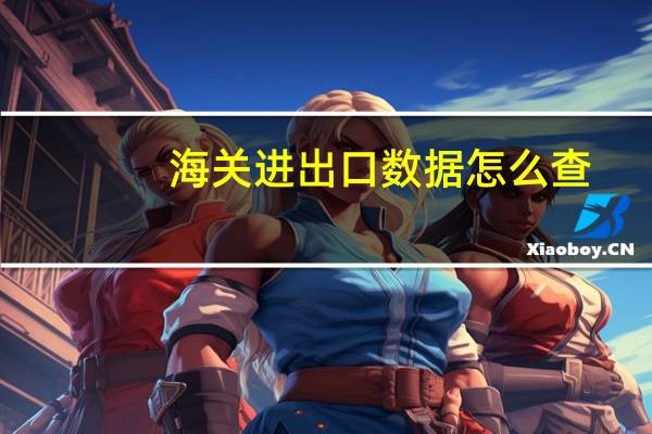 海关进出口数据怎么查