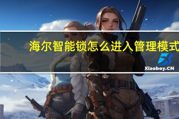 海尔智能锁怎么进入管理模式
