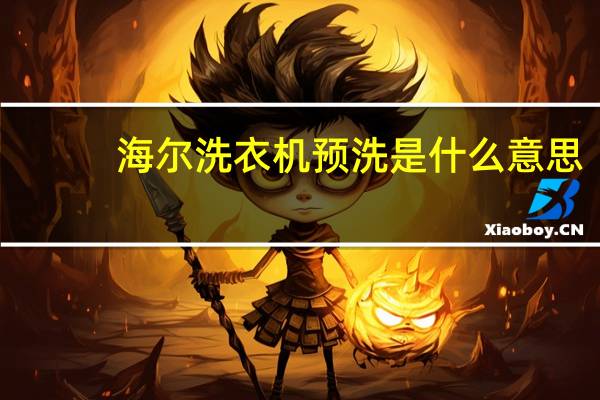 海尔洗衣机预洗是什么意思