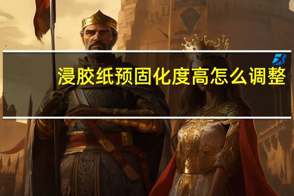 浸胶纸预固化度高怎么调整